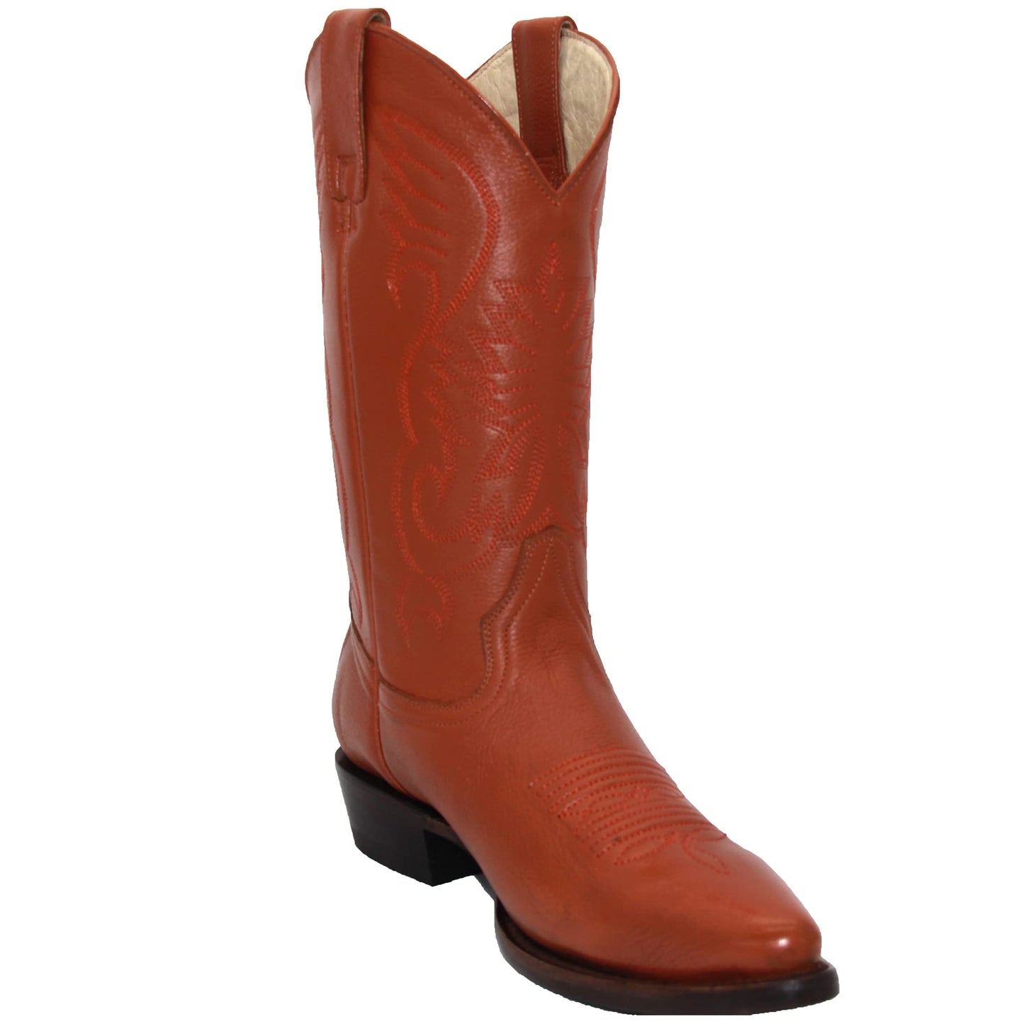 Men’s Genuine Leather Luxury J Toe Western Cowboy Boot