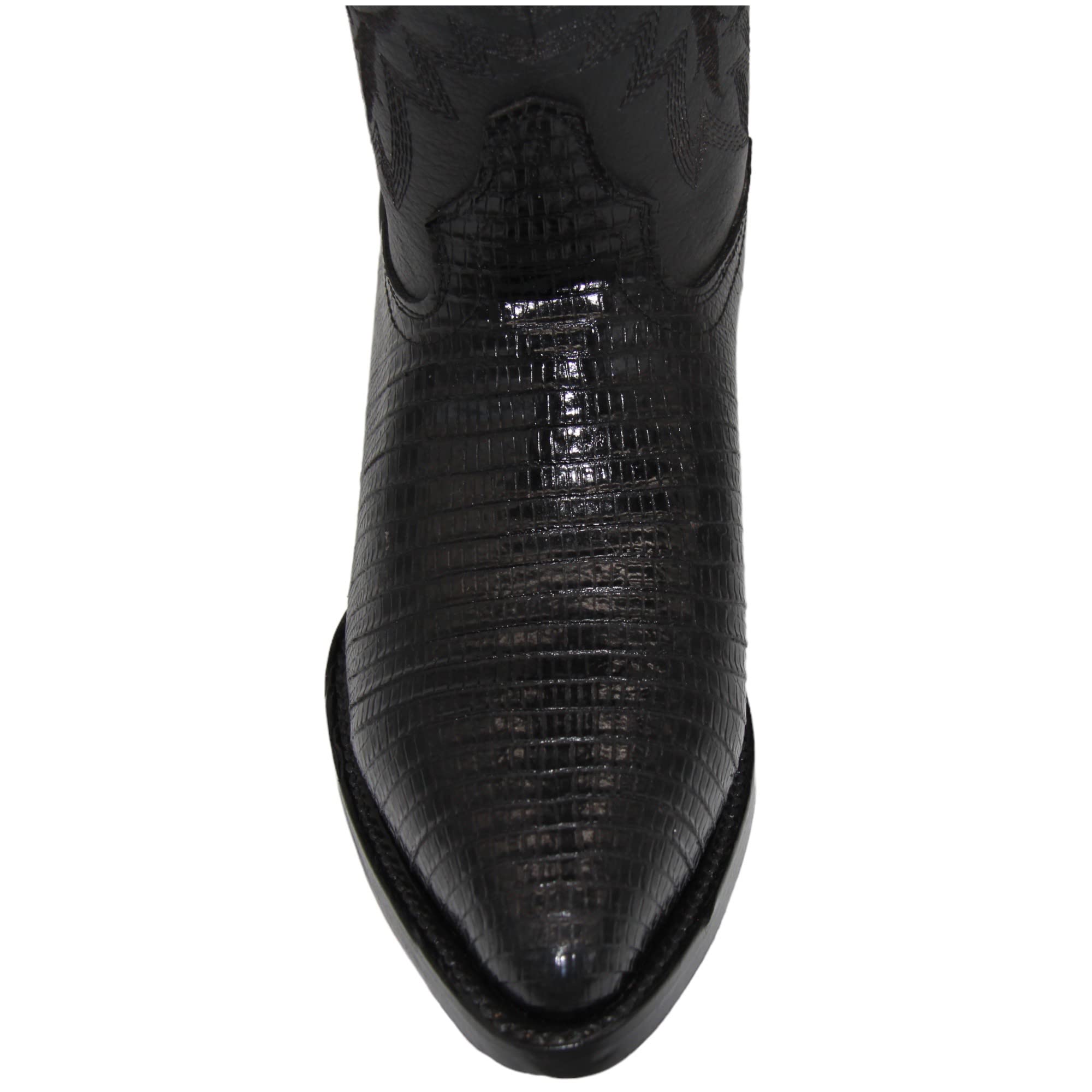 Men's genuine Leather Lizard Print J Toe Cowboy Boot