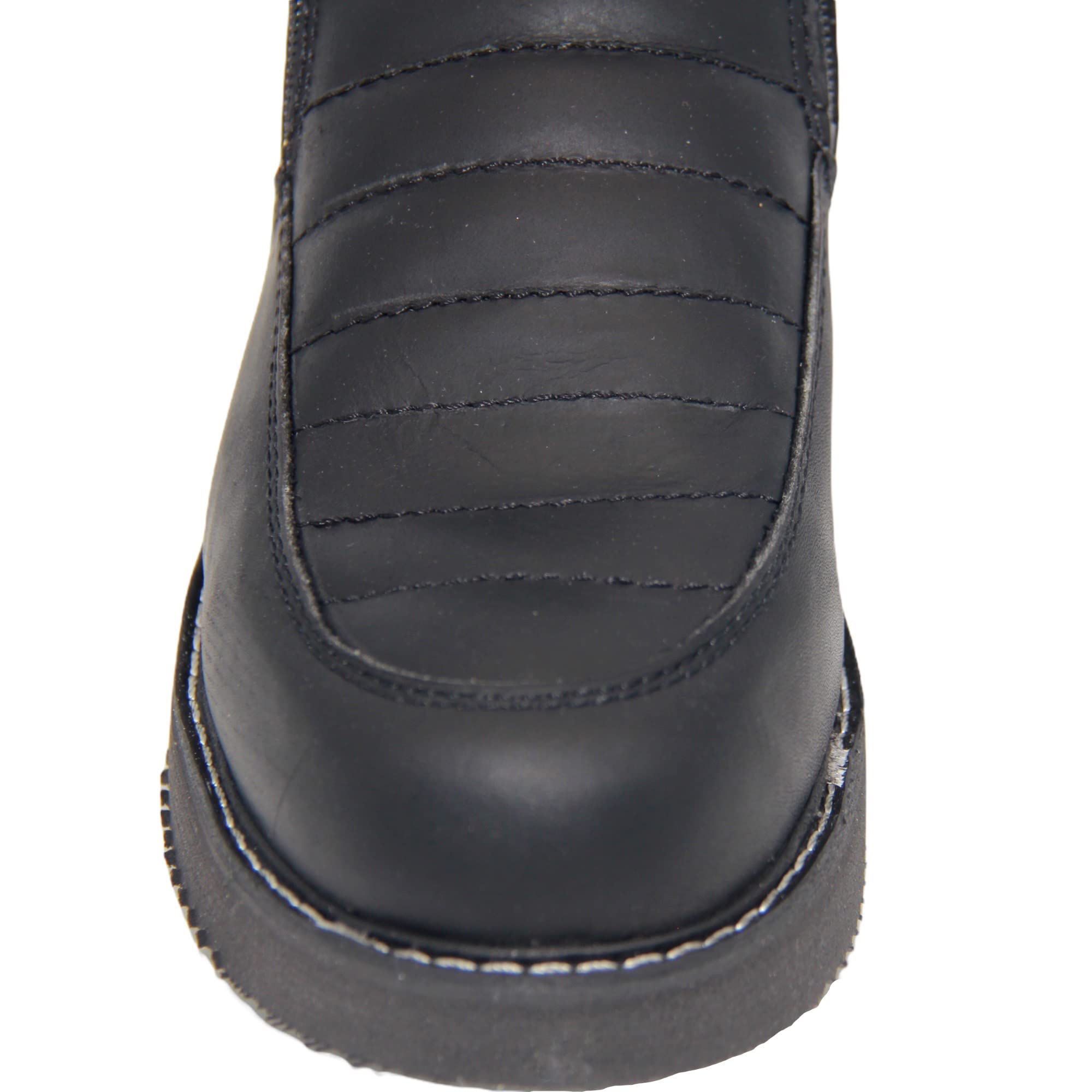 Men's Double Zipper Moc Leather Work Boot