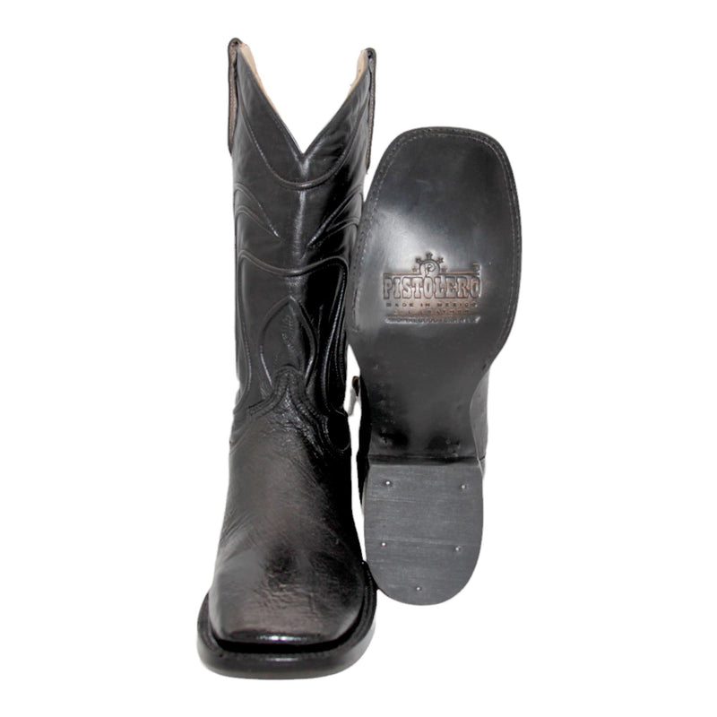 Men's Smooth Genuine Ostrich Leather Square Toe Cowboy Boot