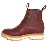 Mens Short Ankle Leather Soft Toe Work Boot