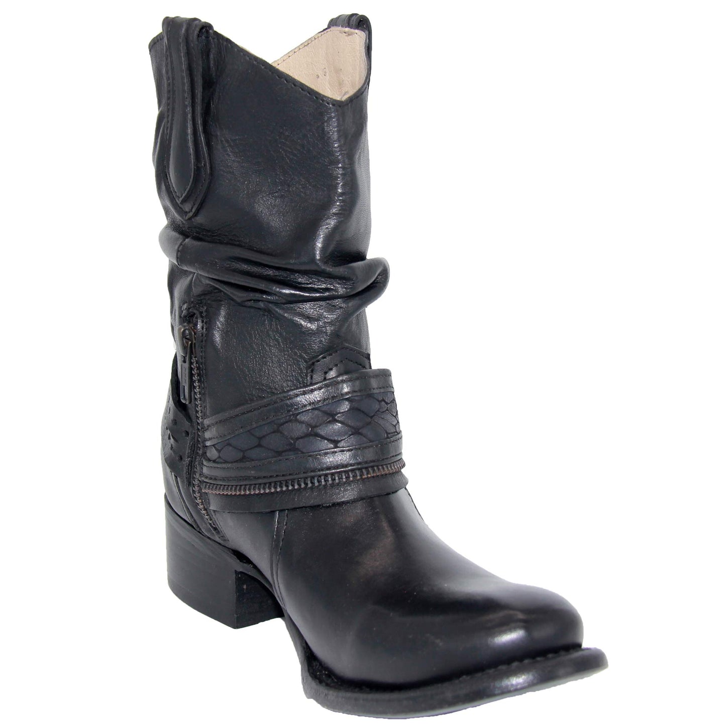 Womens Western Cowboy Cowgirl Leather Boot