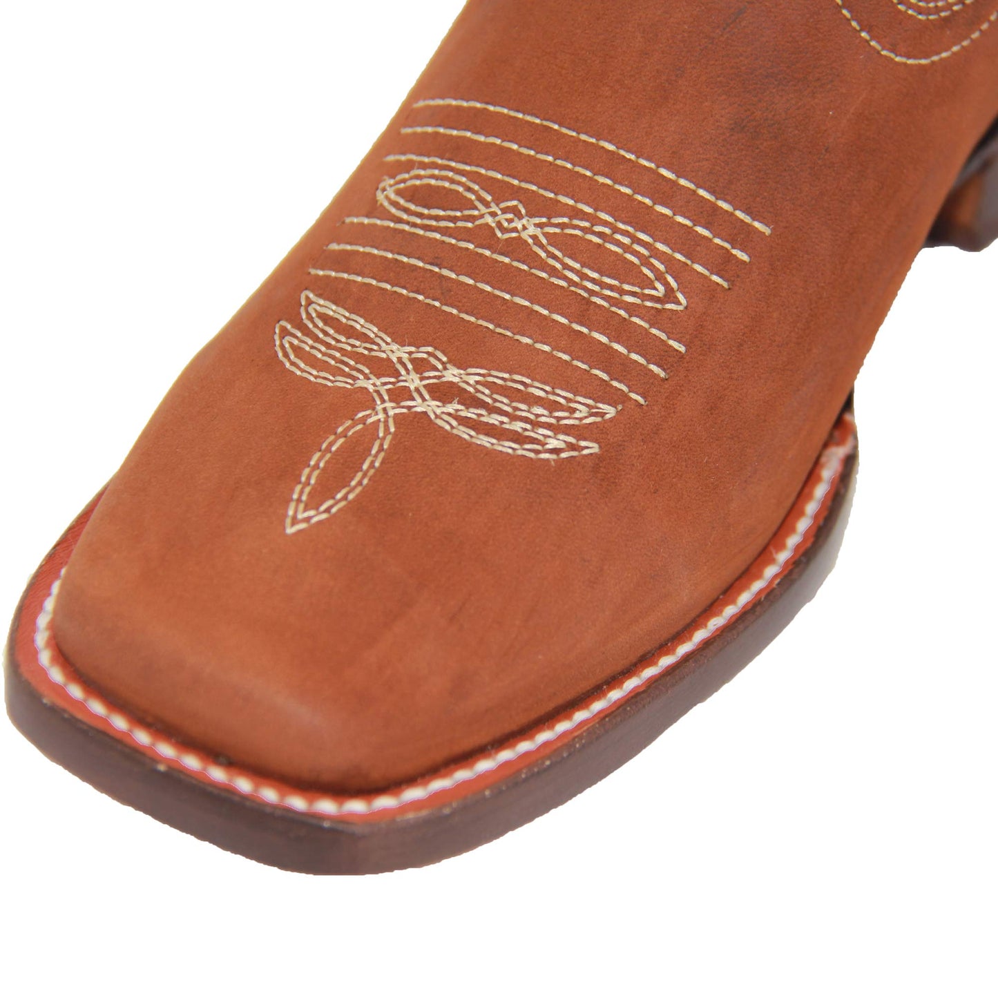 Women’s Leather Horse Shoe Stitched Cowboy Boots