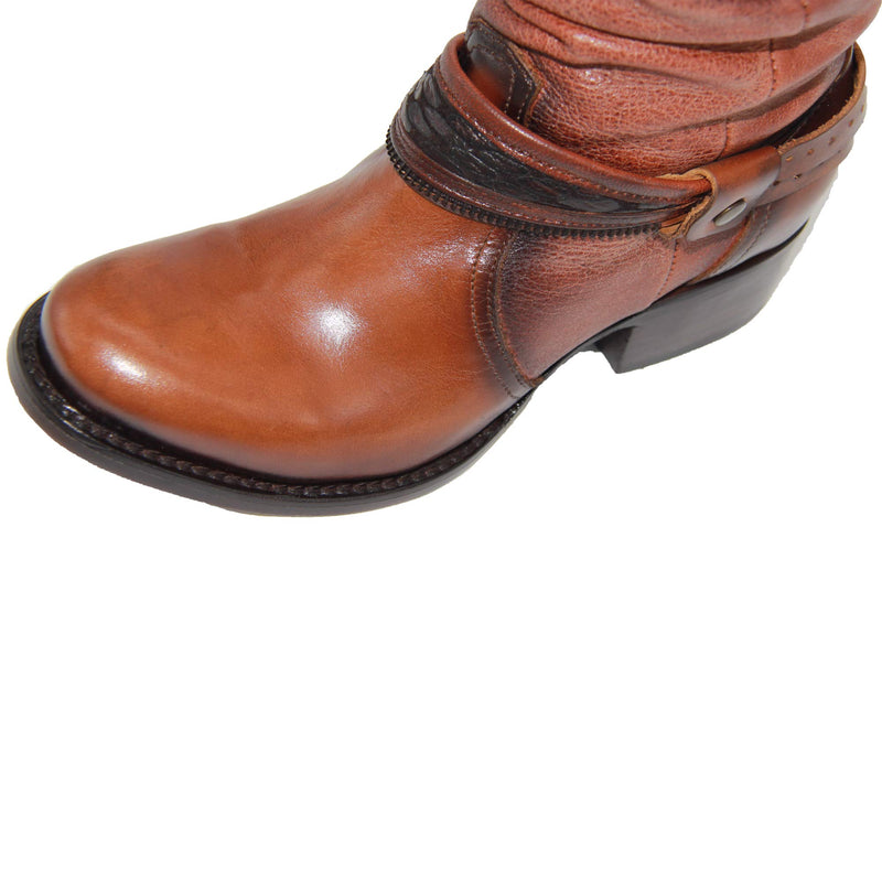 Womens Western Cowboy Cowgirl Leather Boot