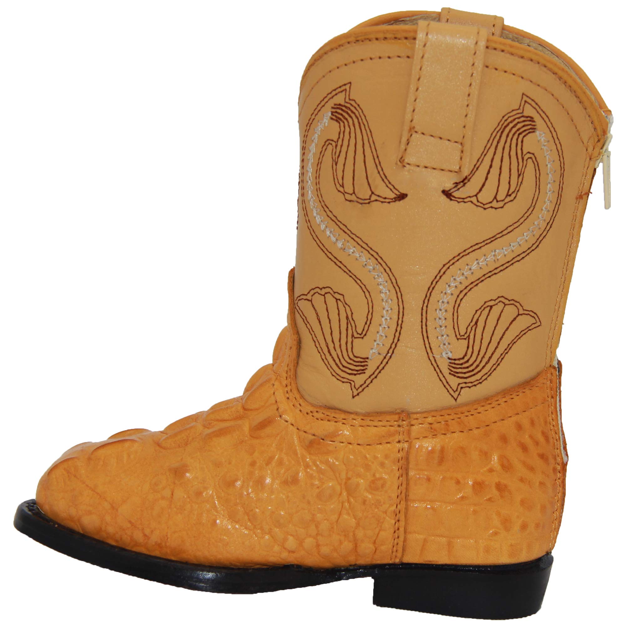Kids Cowboy Boot Infant Toddler Crocodile Alligator Print Western Boot
