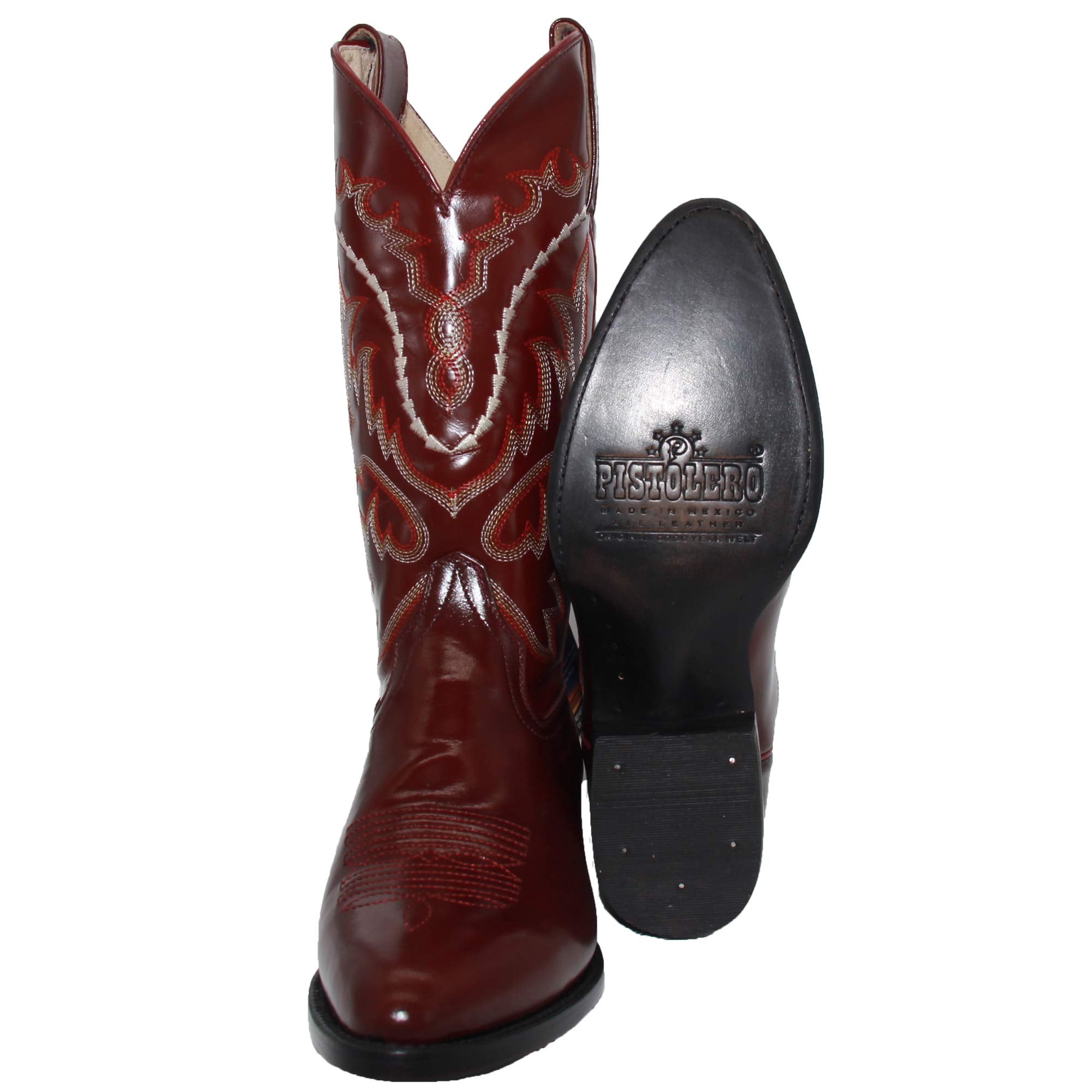 Men's Genuine Leather Chameleon Design Western Cowboy Boot
