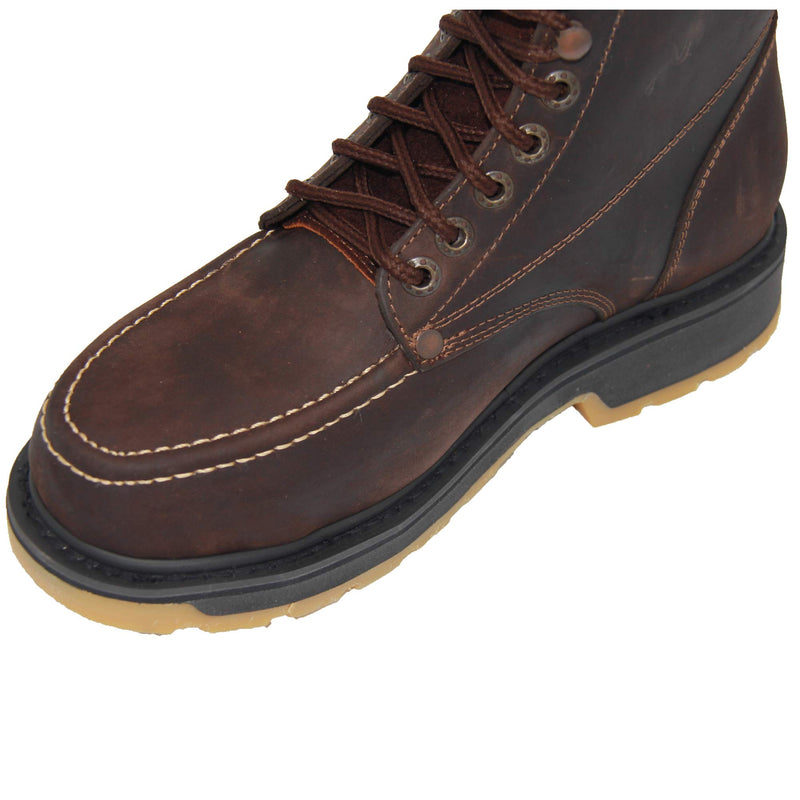 Mens Soft Toe Leather Work Boot