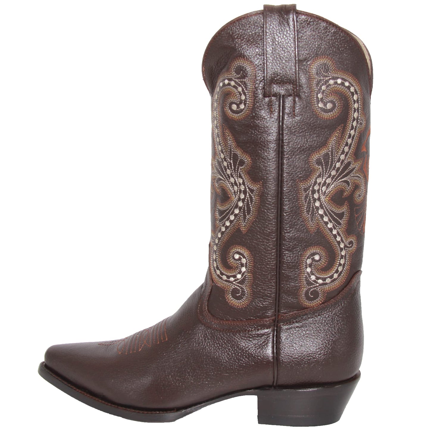 Men’s Genuine Leather Luxury J Toe Western Cowboy Boot