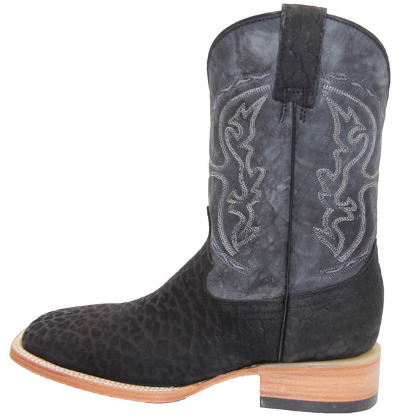 Men's Genuine Leather Bull Neck Square Toe Western Boot