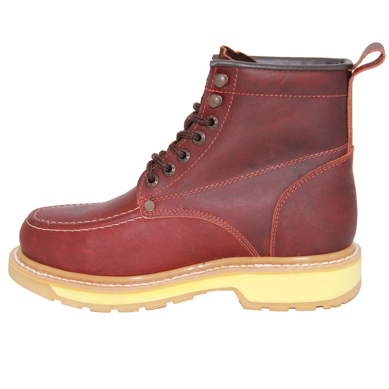 Mens Soft Toe Leather Work Boot