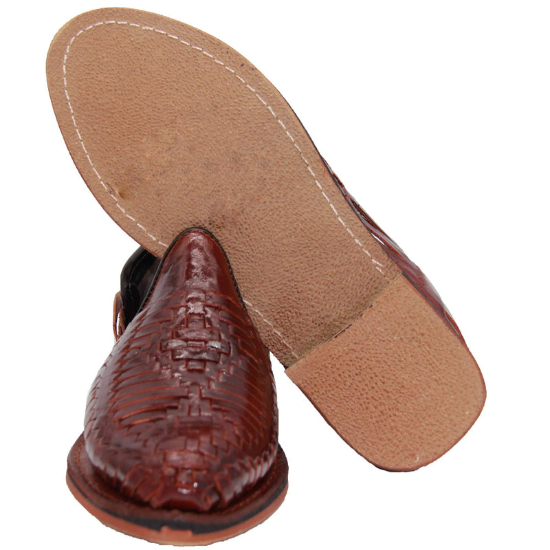 Men's Leather Authentic Mexican Huarache Sandal Closed Toe