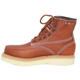 Men's Leather Lace Up Moc Toe Soft Toe Work Boot