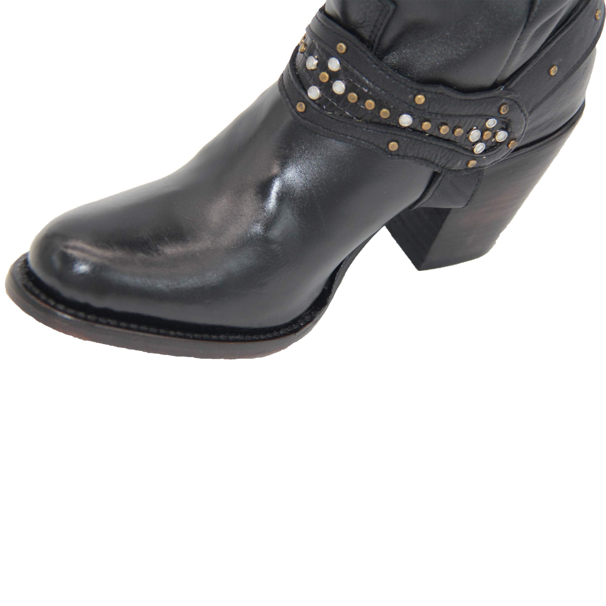 Womens Tall Genuine Leather Cowgirl Boot