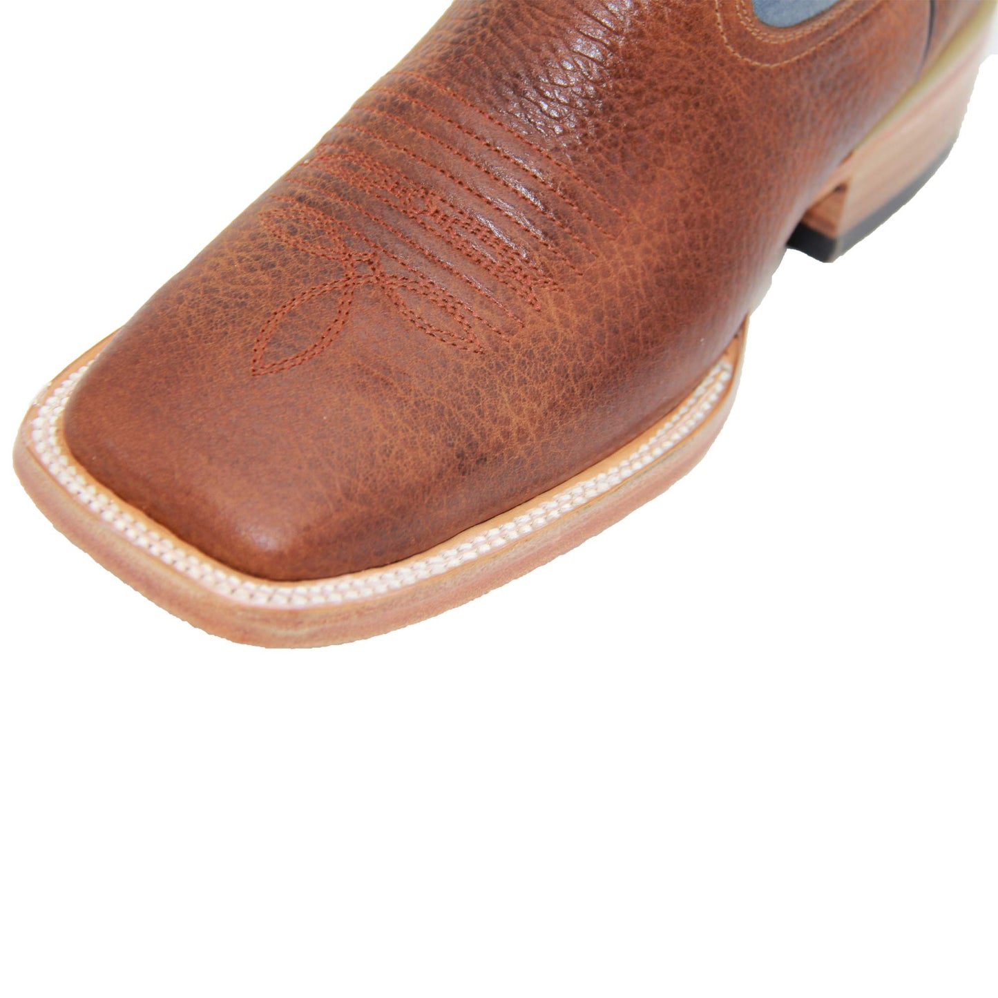 Men's Genuine Leather Square Toe Cowboy Boot