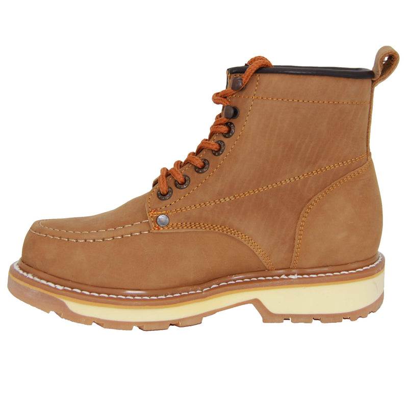 Mens Soft Toe Leather Work Boot