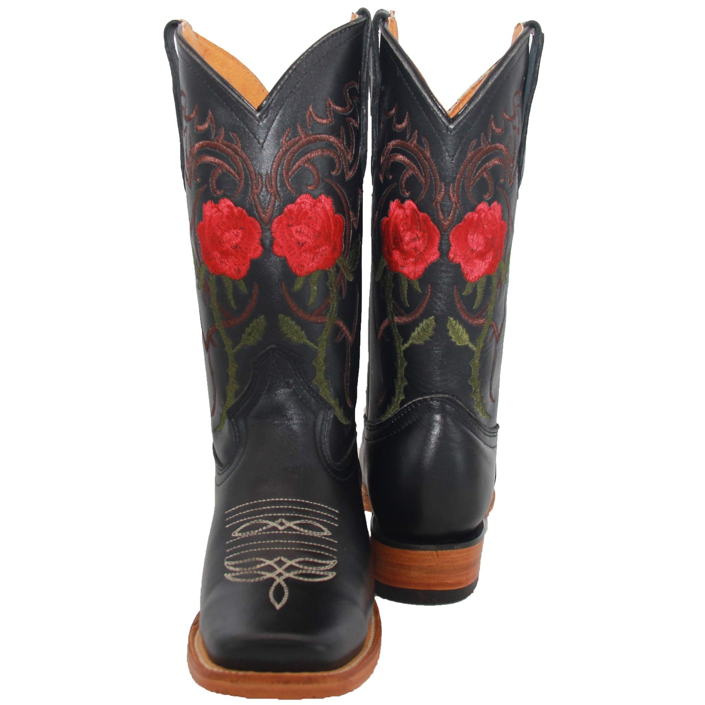 Women’s Leather Floral Embroidered Cowgirl Western Boot