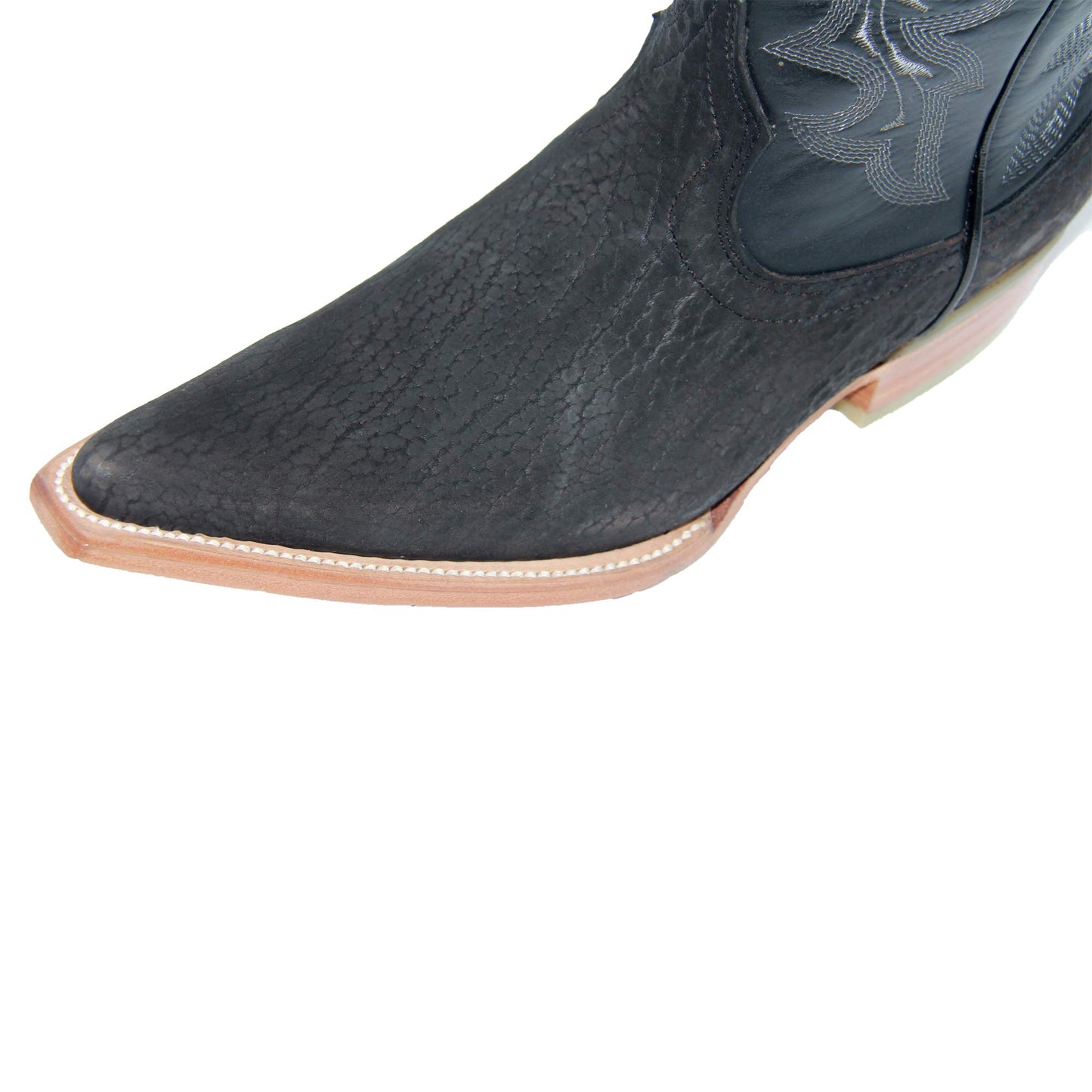 Mens Leather Snip Toe Western Boot