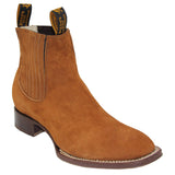 Men's Short Ankle Nubuck Leather Boots