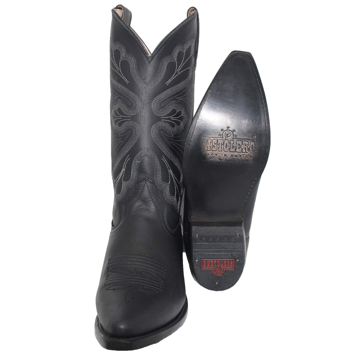 Mens Nubuck Genuine Leather Cowboy Boots