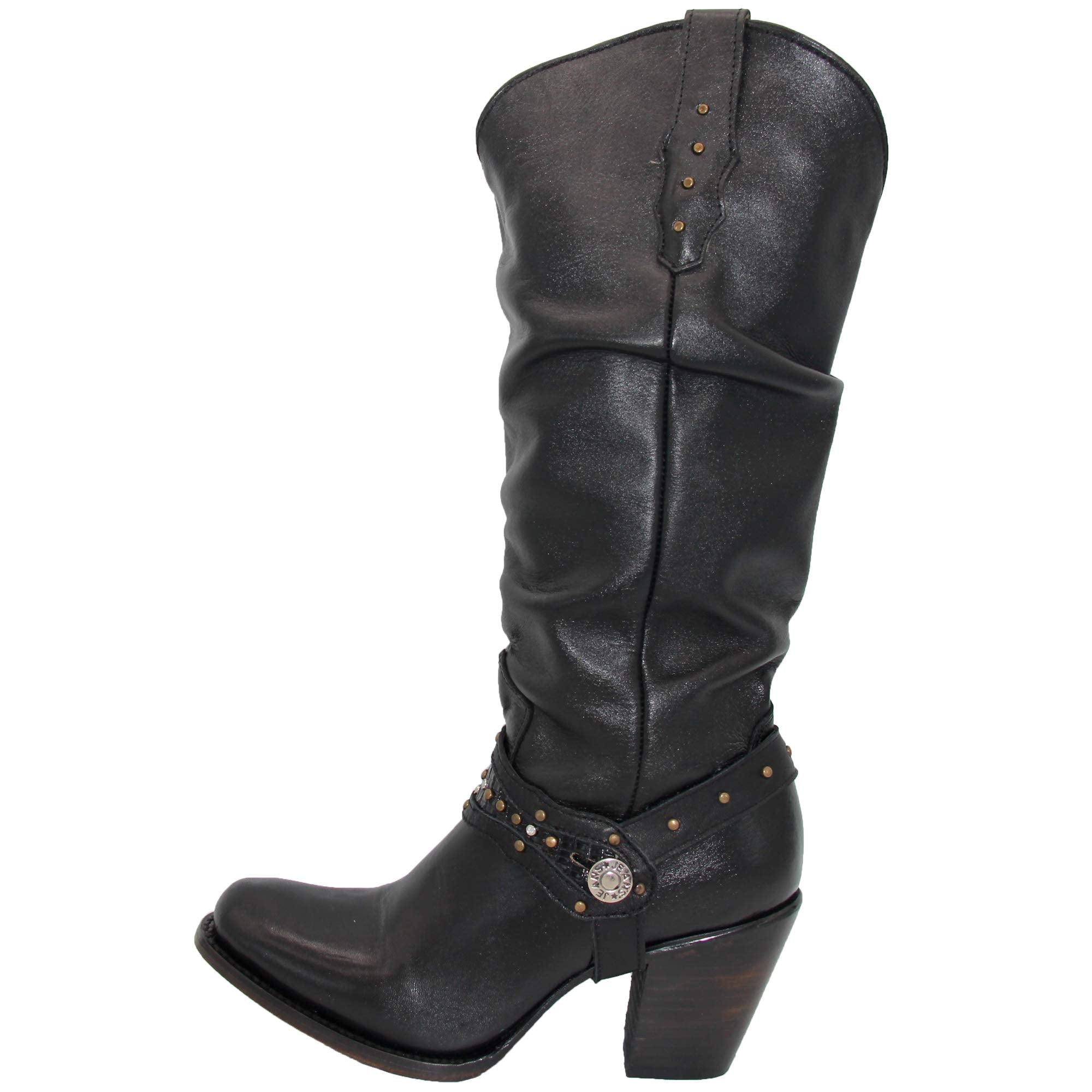 Womens Tall Genuine Leather Cowgirl Boot