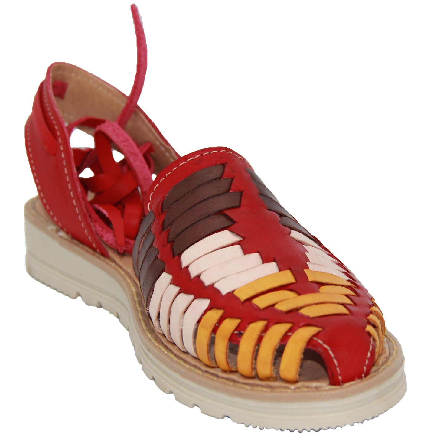 Women’s Lace Up Leather Mexican Huarache Sandal