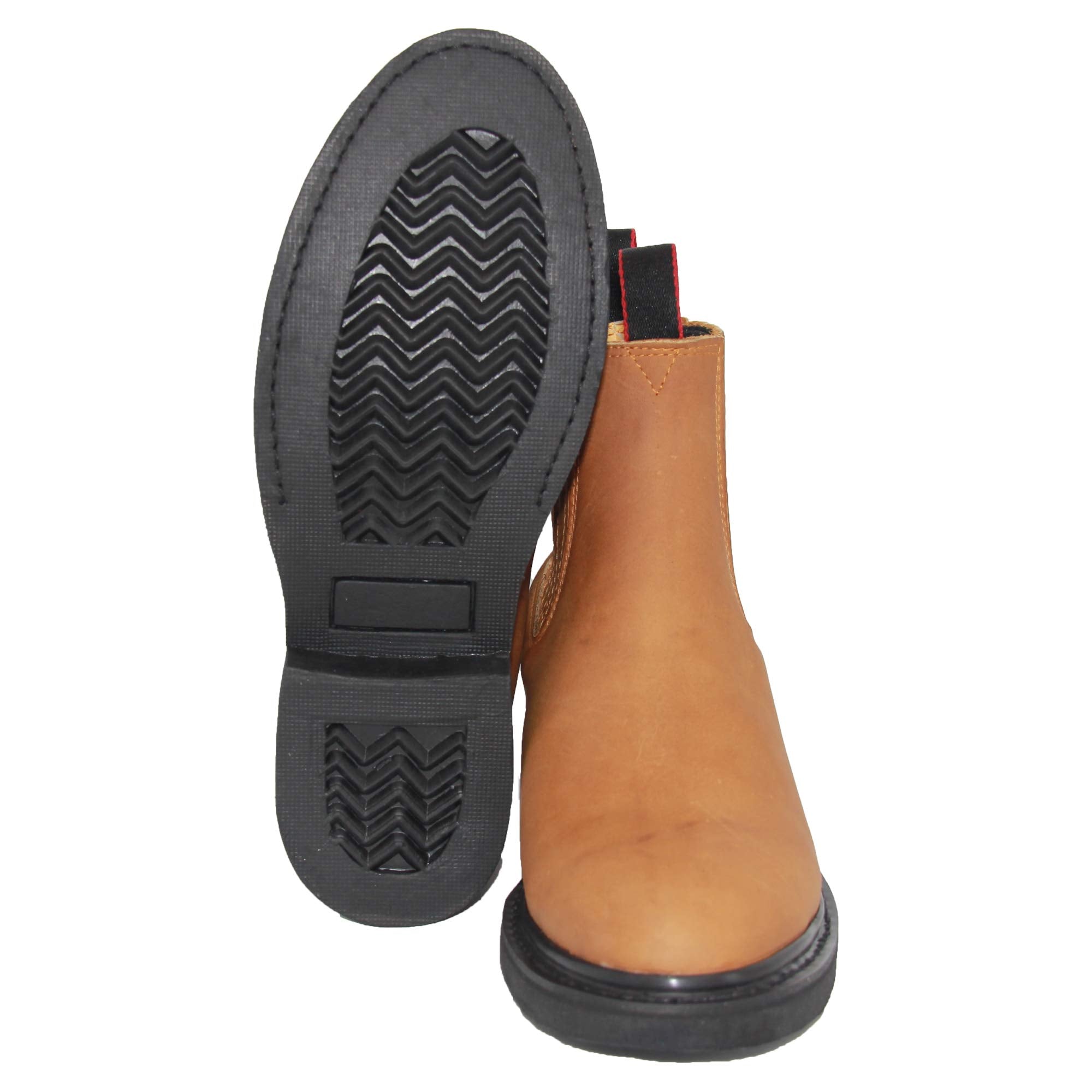 Men's Genuine Leather Short Ankle Western Cowboy Boot, Men's Leather Work Boot