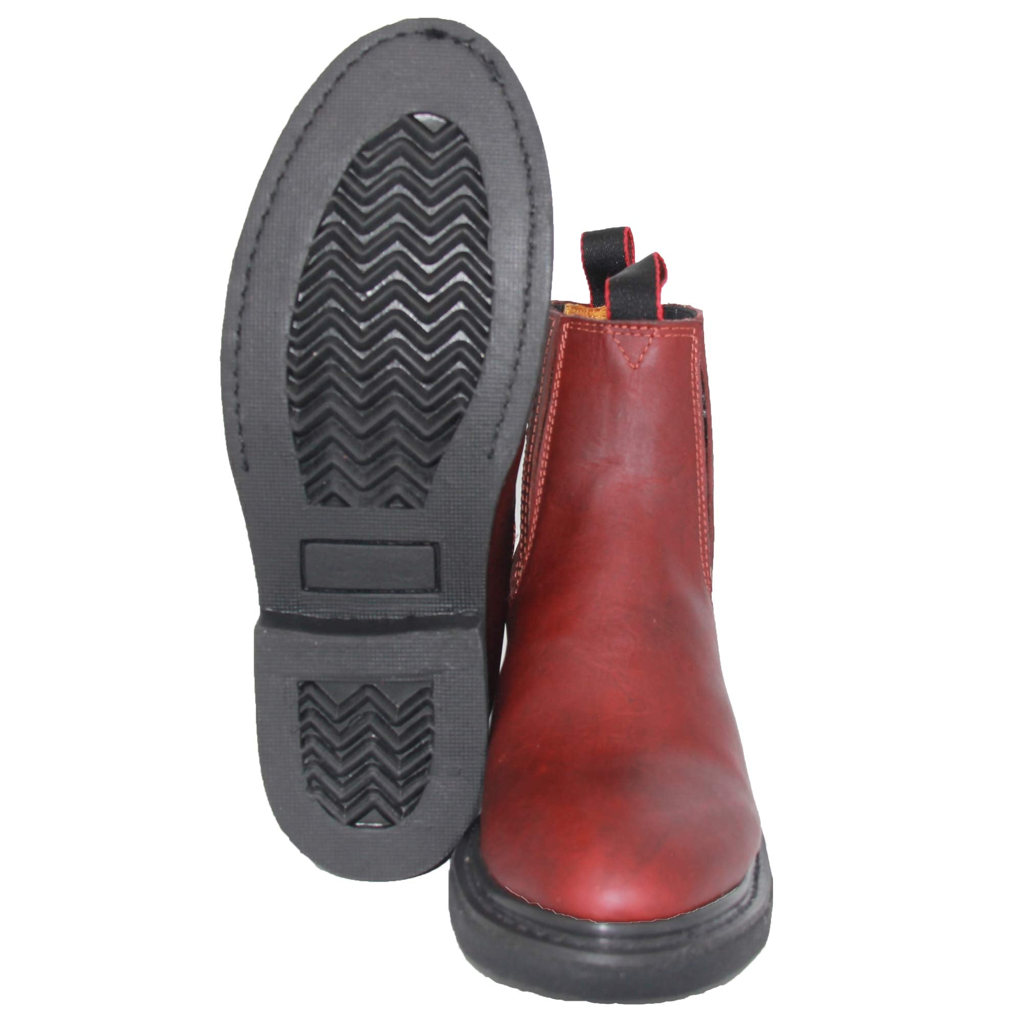 Men's Genuine Leather Short Ankle Western Cowboy Boot, Men's Leather Work Boot