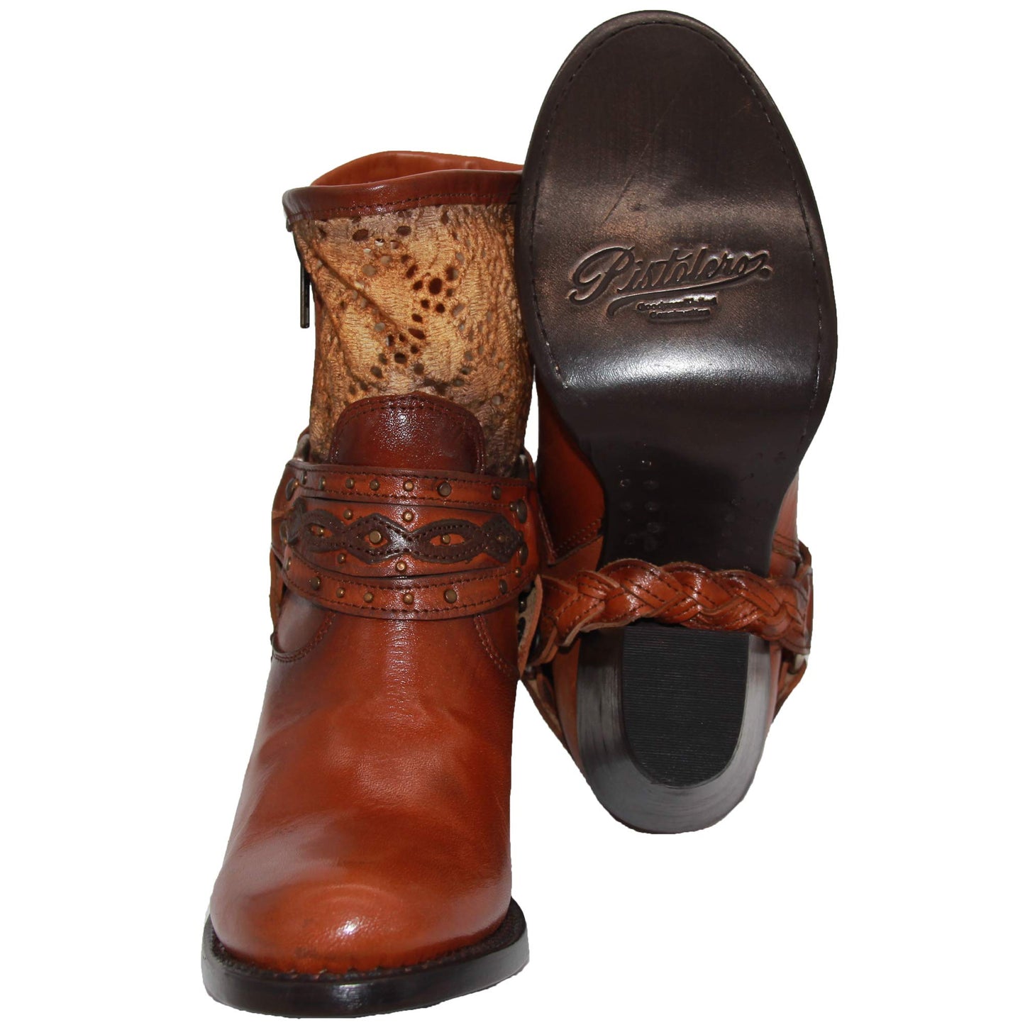 Women's Harness Short Ankle Cowgirl Boot