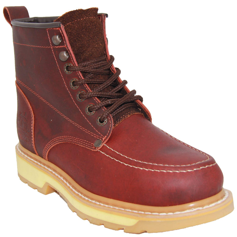 Mens Soft Toe Leather Work Boot