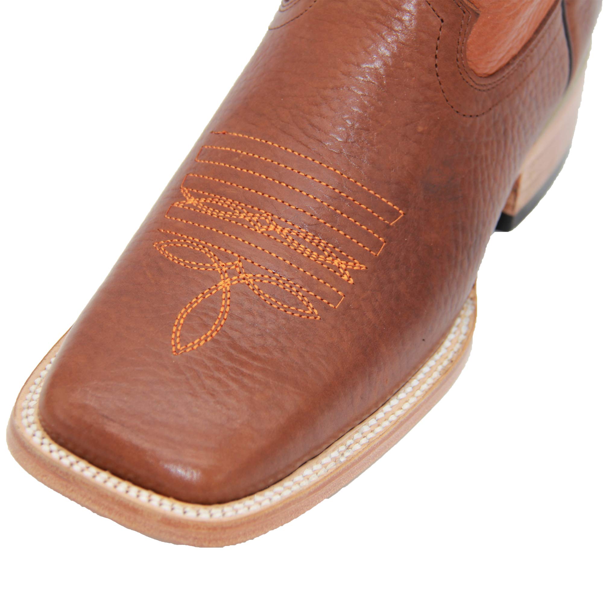 Men's Genuine Leather Western Boot Square Toe Cowboy Boot