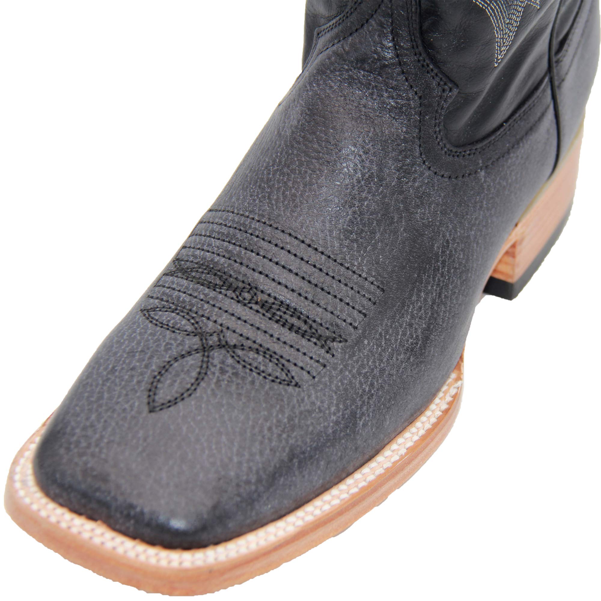 Men's Genuine Leather Western Boot Square Toe Cowboy Boot