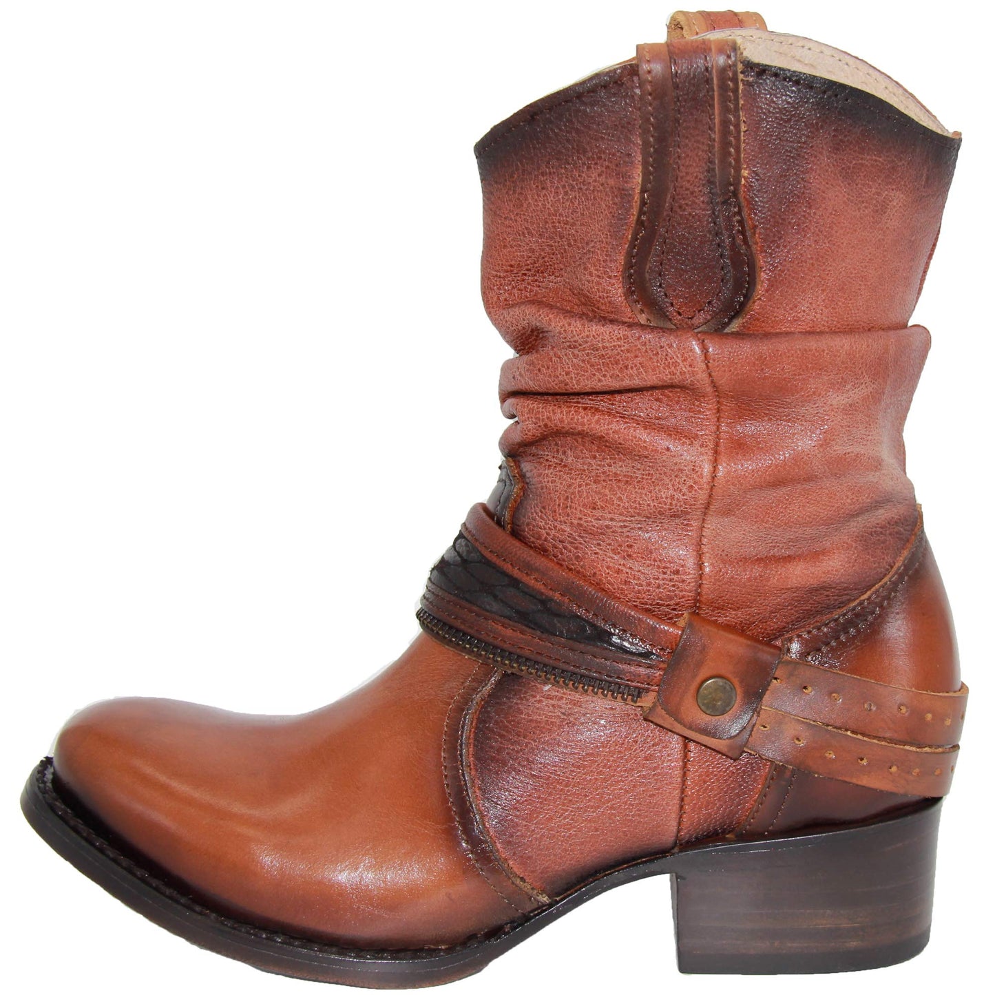 Womens Western Cowboy Cowgirl Leather Boot