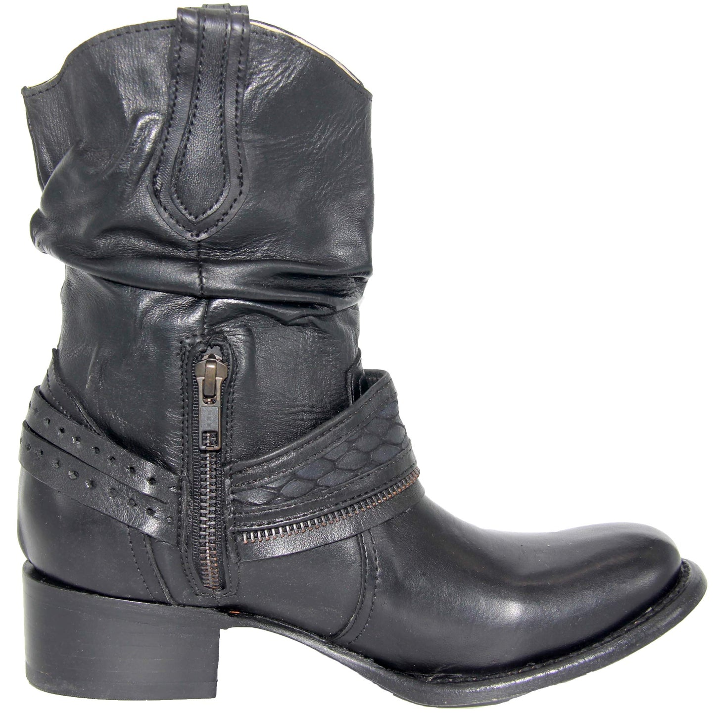 Womens Western Cowboy Cowgirl Leather Boot