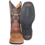 Men's Genuine Leather Square Toe Rodeo Cowboy Boot
