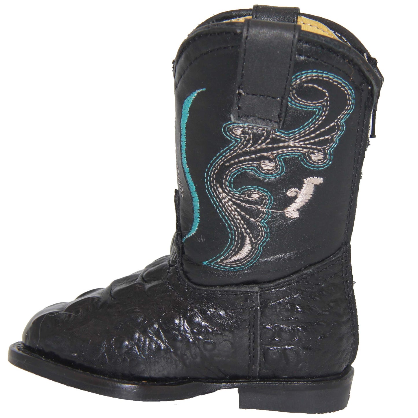 Toddler Infant Crocodile Print Oval Toe Western Boot