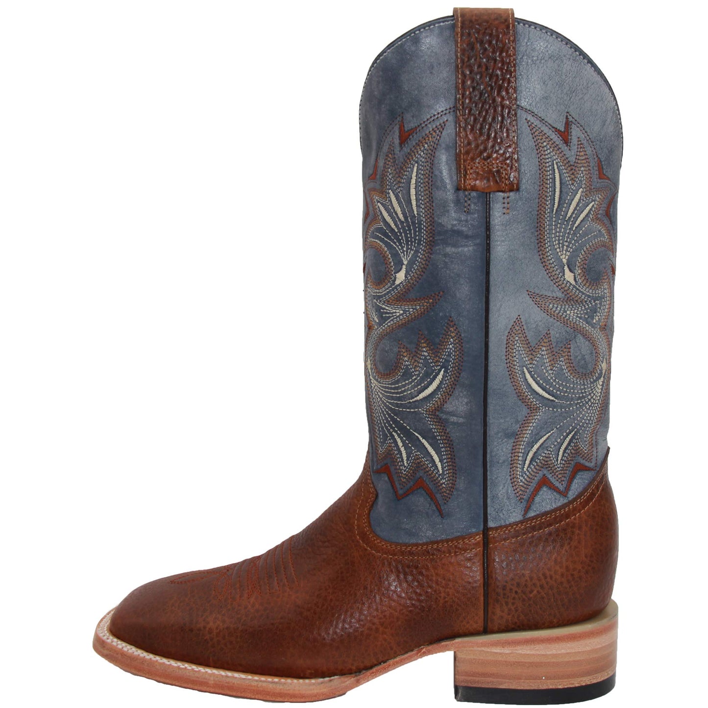 Men's Genuine Leather Square Toe Cowboy Boot