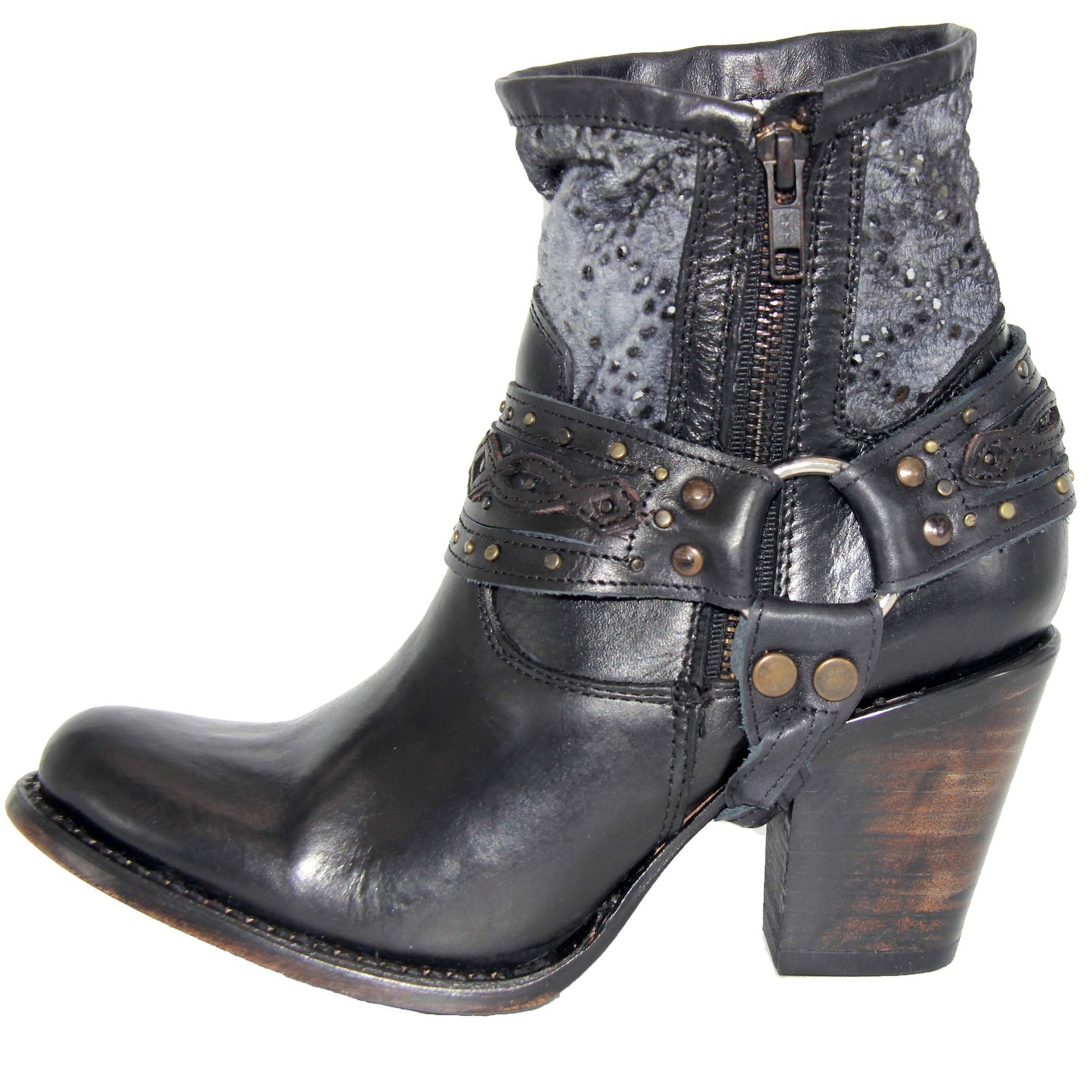 Women's Harness Short Ankle Cowgirl Boot